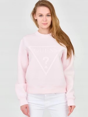 Zdjęcie produktu GUESS Różowa damska bluza z dużym logo