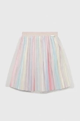 Zdjęcie produktu Guess spódnica dziecięca kolor różowy midi rozkloszowana