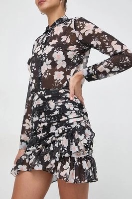 Zdjęcie produktu Guess spódnica VANESSA kolor czarny mini rozkloszowana W4GD63 WDW82
