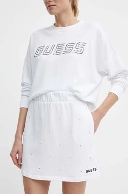 Zdjęcie produktu Guess spódnica SKYLAR kolor biały mini rozkloszowana V4GD08 K8802