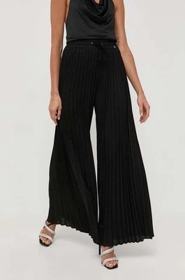 Zdjęcie produktu Guess spodnie NEW SVEVA damskie kolor czarny szerokie high waist W3GB51 WFEA2