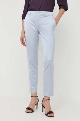 Zdjęcie produktu Guess spodnie damskie kolor niebieski proste medium waist