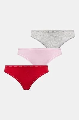 Zdjęcie produktu Guess stringi 3-pack kolor czerwony