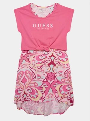 Zdjęcie produktu Guess Sukienka codzienna J4GK13 K6YW3 Różowy Regular Fit