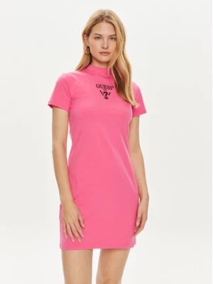Zdjęcie produktu Guess Sukienka codzienna V4YK02 KCDH1 Różowy Regular Fit