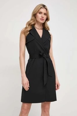 Zdjęcie produktu Guess sukienka EVERLY kolor czarny mini prosta W4GK1D WGDA0