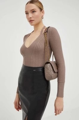 Zdjęcie produktu Guess sweter damski kolor brązowy lekki