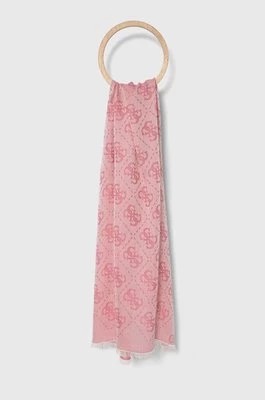 Zdjęcie produktu Guess szal RUMA damski kolor różowy wzorzysty AW5152 MOD03