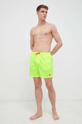 Zdjęcie produktu Guess szorty kąpielowe kolor żółty