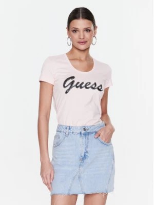 Zdjęcie produktu Guess T-Shirt Adriana W3RI50 J1314 Różowy Slim Fit