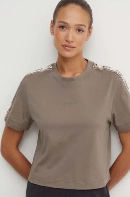 Zdjęcie produktu Guess t-shirt bawełniany BRITNEY damski kolor brązowy V3RI08 I3Z14