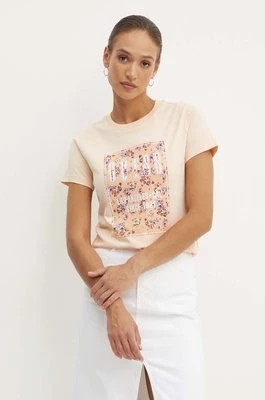 Zdjęcie produktu Guess t-shirt bawełniany damski kolor pomarańczowy W4YI17 I3Z14