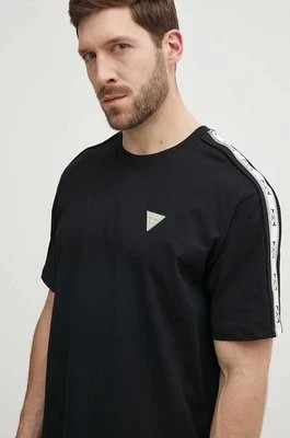 Zdjęcie produktu Guess t-shirt bawełniany JESSEN męski kolor czarny z nadrukiem Z4GI12 I3Z14