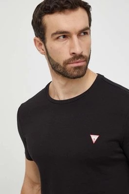 Zdjęcie produktu Guess t-shirt bawełniany kolor czarny gładki M2YI36 I3Z14