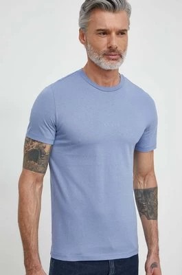 Zdjęcie produktu Guess t-shirt bawełniany AIDY kolor niebieski z aplikacją M2YI72 I3Z14