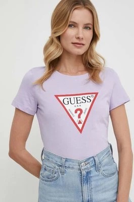 Zdjęcie produktu Guess t-shirt bawełniany kolor różowy W1YI1B I3Z14