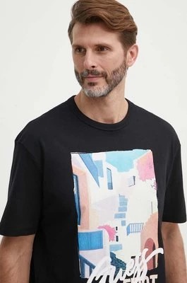 Zdjęcie produktu Guess t-shirt bawełniany męski kolor czarny z nadrukiem M4GI23 K8FQ4