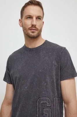 Zdjęcie produktu Guess t-shirt bawełniany męski kolor szary z aplikacją M4GI18 K8FQ4
