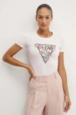 Zdjęcie produktu Guess t-shirt CHERRY FLOWER damski kolor różowy W4YI26 J1314