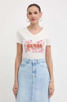 Zdjęcie produktu Guess t-shirt damski kolor beżowy W4GI23 J1314