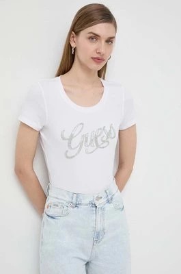 Zdjęcie produktu Guess t-shirt damski kolor biały W4GI30 J1314