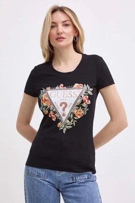 Zdjęcie produktu Guess t-shirt damski kolor czarny W4GI24 J1314