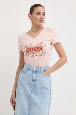 Zdjęcie produktu Guess t-shirt damski kolor różowy W4GI23 J1314