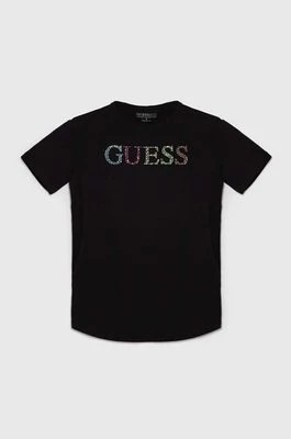 Zdjęcie produktu Guess t-shirt dziecięcy kolor czarny