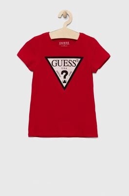 Zdjęcie produktu Guess t-shirt dziecięcy kolor czerwony