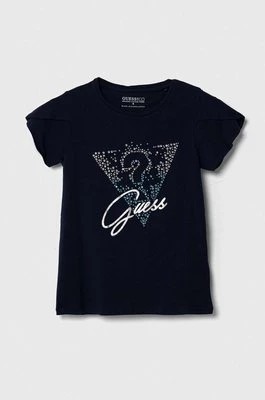 Zdjęcie produktu Guess t-shirt dziecięcy kolor granatowy