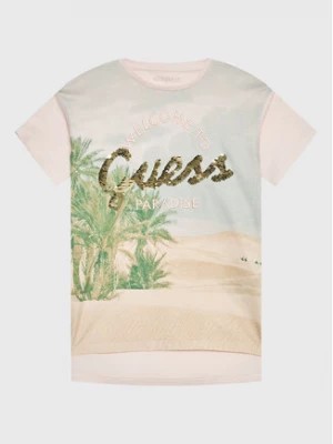 Zdjęcie produktu Guess T-Shirt J3GI16 K6XN3 Beżowy Oversize