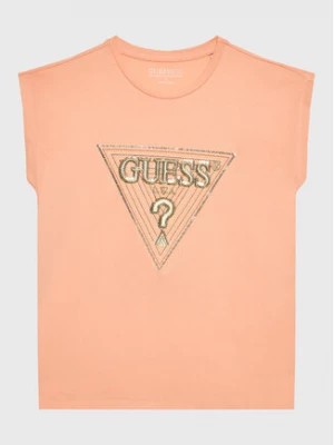 Zdjęcie produktu Guess T-Shirt K3GI07 K6YW1 Pomarańczowy Boxy Fit