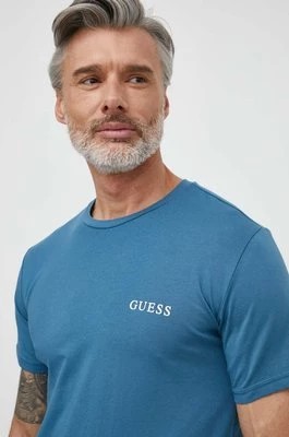 Zdjęcie produktu Guess t-shirt JOE męski kolor granatowy z nadrukiem U4GM01 K6YW0