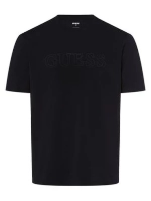 Zdjęcie produktu GUESS T-shirt męski Mężczyźni Bawełna niebieski nadruk,