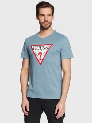 Zdjęcie produktu Guess T-Shirt Original Logo M2YI71 I3Z11 Niebieski Slim Fit