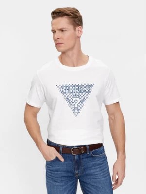 Zdjęcie produktu Guess T-Shirt Ss Cn Triangle Embro M4RI27 K8FQ4 Biały Regular Fit