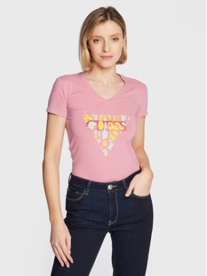 Zdjęcie produktu Guess T-Shirt W3RI59 J1314 Różowy Slim Fit