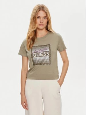 Zdjęcie produktu Guess T-Shirt W4YI17 I3Z14 Zielony Regular Fit