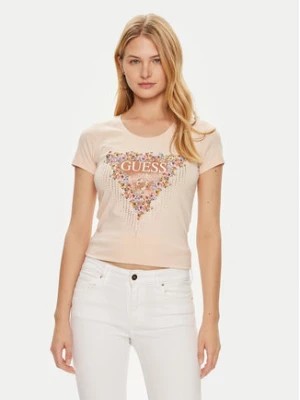 Zdjęcie produktu Guess T-Shirt W4YI72 J1314 Różowy Slim Fit