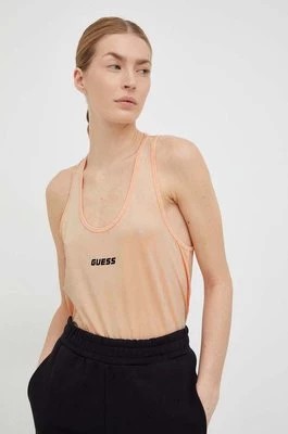 Zdjęcie produktu Guess top damski kolor pomarańczowy