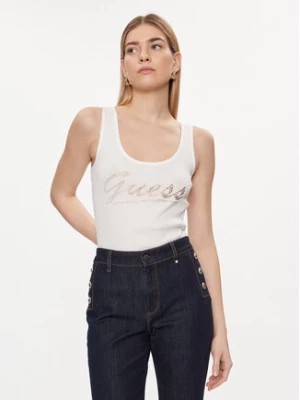 Zdjęcie produktu Guess Top Logo W4GP16 K1814 Biały Slim Fit