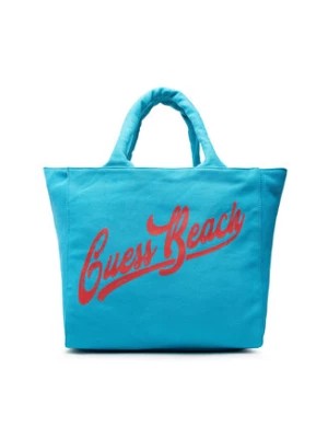 Zdjęcie produktu Guess Torebka Canvas Beach Bag E2GZ03 WO00F Niebieski