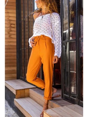 Zdjęcie produktu Gunes Kizi Spodnie w kolorze pomarańczowym rozmiar: 42