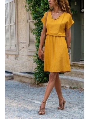 Zdjęcie produktu Gunes Kizi Sukienka w kolorze żółtym rozmiar: 36