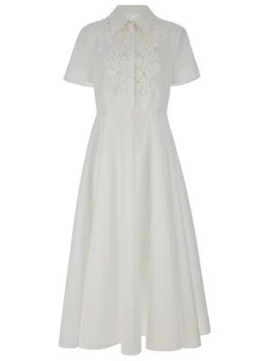 Zdjęcie produktu Haftowana Sukienka Midi z Popeliny Valentino
