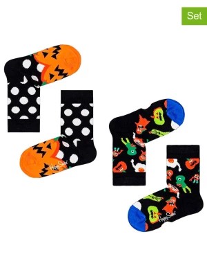 Zdjęcie produktu Happy Socks 2-częściowy zestaw prezentowy w kolorze czarnym ze wzorem rozmiar: 24-26