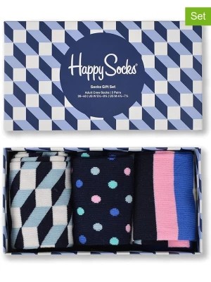Zdjęcie produktu Happy Socks 3-częściowy zestaw prezentowy ze wzorem rozmiar: 36-40