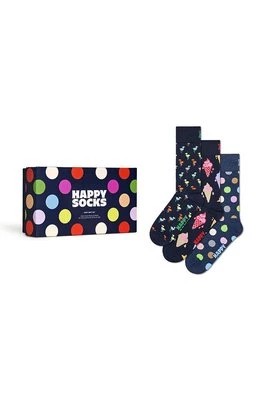 Zdjęcie produktu Happy Socks skarpetki Gift Box Navy 3-pack kolor granatowy