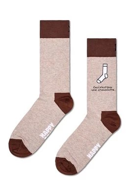 Zdjęcie produktu Happy Socks skarpetki Sockless Sock kolor beżowy P001578