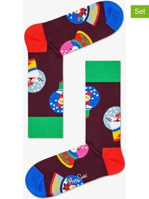 Zdjęcie produktu Happy Socks Skarpety (2 pary) "Snow Globe" ze wzorem rozmiar: 36-40